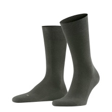 Falke Day Sock Crew Sensitive London NEW (pressure-free comfort waistband) gray-brown Men - 1 Pair