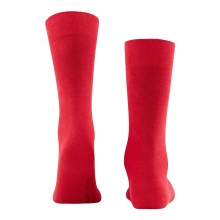 Falke Day Sock Crew Sensitive London NEW (pressure-free comfort waistband) red Men - 1 Pair