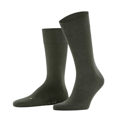 Falke Day Sock Crew Sensitive Intercontinental New (pressure-free comfort waistband) dark green Men - 1 Pair