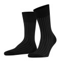 Falke Day Sock Crew Shadow (Business Sock made from mercerised cotton) dark grey/white Men's - 1 Pair