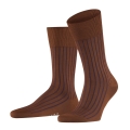 Falke Day Sock Crew Shadow (Business Sock made from mercerised cotton) brown Men's - 1 Pair