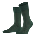 Falke Day Sock Crew Shadow (Business Sock made from mercerised cotton) hunter green Men's - 1 Pair