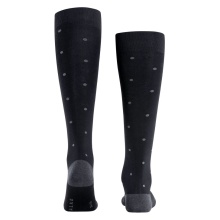 Falke Daily Sock Dot Knee Socks (Business Knee-High Socks, Soft Cotton) Anthracite Grey Men - 1 Pair