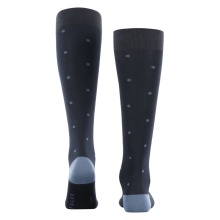 Falke Daily Sock Dot Knee Socks (Business Knee-High Socks, Soft Cotton) Navy Blue Men - 1 Pair