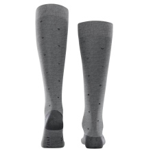 Falke Daily Sock Dot Knee-High Socks (Business Knee-High Sock, Soft Cotton) Dark Grey Men - 1 Pair