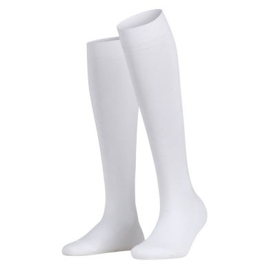 Falke Knee Socks Family (highest wearing comfort, sustainable) white Women - 1 Pair