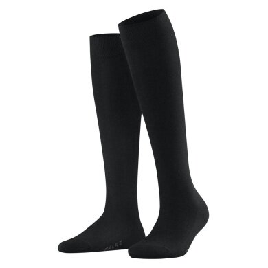 Falke Knee Socks Family (highest wearing comfort, sustainable) black Women - 1 Pair