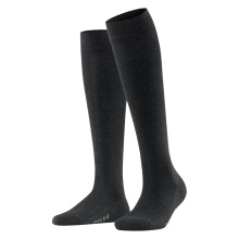 Falke Knee Socks Family (highest wearing comfort, sustainable) anthracite grey Women - 1 Pair