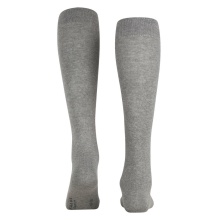 Falke Knee Socks Family (highest wearing comfort, sustainable) light grey Women - 1 Pair