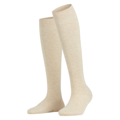 Falke Knee Socks Family (highest wearing comfort, sustainable) sand brown Women - 1 Pair