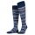 Falke Knee Socks Microblock (Cotton) blue/multicoloured Men - 1 Pair