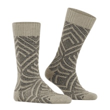 Falke Day Sock Loom Flair (sustainable cotton) beige/brown Men - 1 Pair