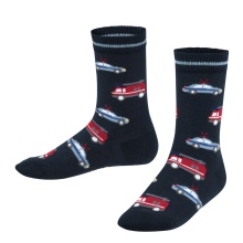 Falke Day Sock Police and Fire Cars (sustainable cotton) navy blue Children - 1 Pair