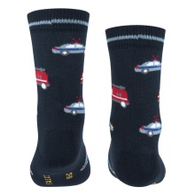 Falke Day Sock Police and Fire Cars (sustainable cotton) navy blue Children - 1 Pair