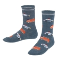 Falke Day Sock Police and Fire Cars (sustainable cotton) denim blue Children - 1 Pair