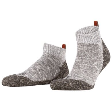 Falke Day Sock Quarter Lodge Homepad light grey mottled Men - 1 Pair