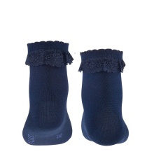 Falke Day Sock Romantic Lace (highest wearing comfort, cotton) navy blue Girls - 1 Pair