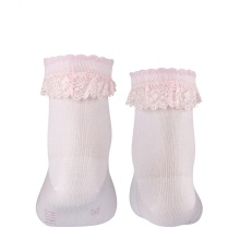 Falke Day Sock Romantic Lace (highest wearing comfort, cotton) pink/girl - 1 pair