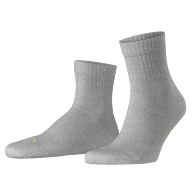 Falke Daily Sock Run Rib (sustainable cotton) Short Socks Light Grey - 1 Pair