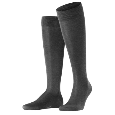 Falke Tiago Knee-High Socks New (Comfort in Everyday Work) Anthracite Grey Men - 1 Pair