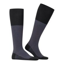 Falke Uptown Tie Knee-High Socks (Business Knee Socks, made of cotton) black Men - 1 Pair