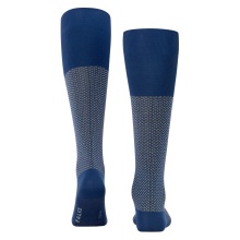 Falke Uptown Tie Knee-High Socks (Business Knee-High Socks, made of cotton) royal blue Men - 1 Pair