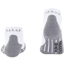 Falke Tennis Sock PL2 Short (moisture-wicking, optimal fit) white/grey ladies - 1 pair