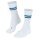 Falke Tennis Sock TE4 Classic (with stabilization function, light cushioning) white/blue Women - 1 Pair