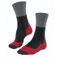 Falke Trekking Sock TK2 (Merino Wool, for light terrain) black/gray/red Men - 1 Pair