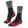 Falke Trekking Sock TK2 (Merino Wool, for light terrain) black/gray/red Men - 1 Pair