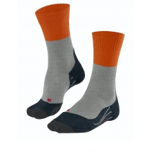 Falke Trekking Sock TK2 (Merino wool, for light terrain) grey/blue/orange Men - 1 Pair