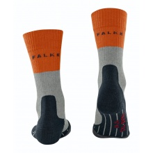 Falke Trekking Sock TK2 (Merino wool, for light terrain) grey/blue/orange Men - 1 Pair