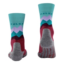 Falke Trekkingsocke Crew TK2 Explore (Merino Wool Mix) berrypink/green Women - 1 Pair