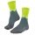 Falke Trekking Sock Crew TK2 Explore (Merino Wool Mix) steel gray/green Men - 1 Pair