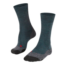 Falke Trekking Sock Crew TK2 Explore Melange (medium cushioning) blue-green Men - 1 Pair