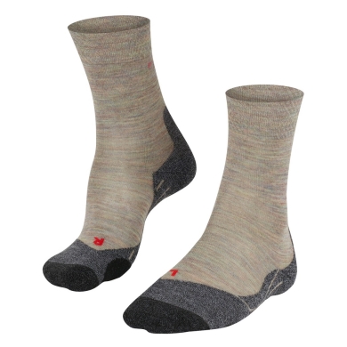 Falke Trekking Sock Crew TK2 Explore Melange (medium cushioning) beige Women - 1 Pair