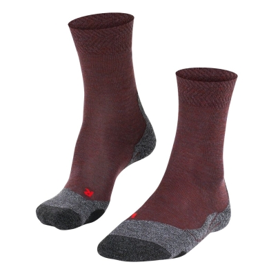 Falke Trekking Sock Crew TK2 Explore Melange (medium cushioning) burgundy Women - 1 Pair