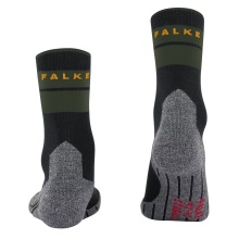 Falke Trekking Sock Crew TK Stabilizing (medium cushioning) black/dark green Women - 1 Pair