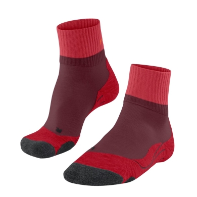 Falke Trekking Sock TK2 Explore Short (for light terrain) merlot red Women - 1 Pair