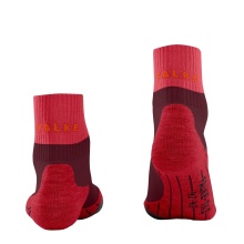 Falke Trekking Sock TK2 Explore Short (for light terrain) merlot red Women - 1 Pair