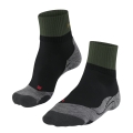 Falke Trekking Sock TK2 Explore Short (high wearing comfort) black/dark green Men - 1 Pair