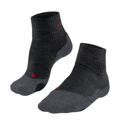 Falke Trekking Sock TK2 Explore Short (high wearing comfort) asphalt grey Men - 1 Pair