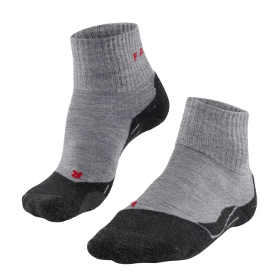 Falke Trekking Sock TK2 Explore Short (high wearing comfort) light grey Men - 1 Pair