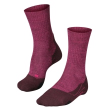 Falke Trekking Sock TK2 Explore Wool (medium cushioning) burgundy ladies - 1 pair