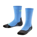 Falke Trekking Socks TK2 (Merino Wool Blend, Medium Cushioning) Blue Kids - 1 Pair