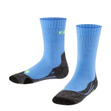 Falke Trekking Socks TK2 (Merino Wool Blend, Medium Cushioning) Blue Kids - 1 Pair