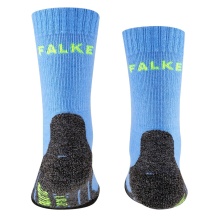 Falke Trekking Socks TK2 (Merino Wool Blend, Medium Cushioning) Blue Kids - 1 Pair