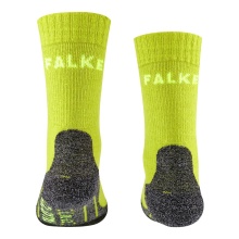 Falke Trekking Sock TK2 (Merino Wool Blend, Medium Cushioning) Lime Green Kids - 1 Pair