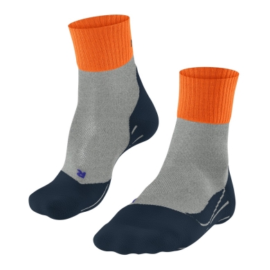 Falke Trekking Sock TK2 Explore Short Cool grey/orange Men - 1 Pair