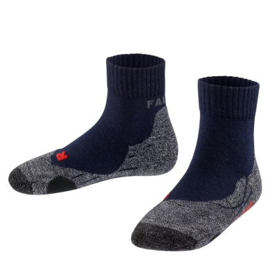 Falke Trekking Sock TK2 Short (Merino Wool Mix) Navy Blue Kids - 1 Pair